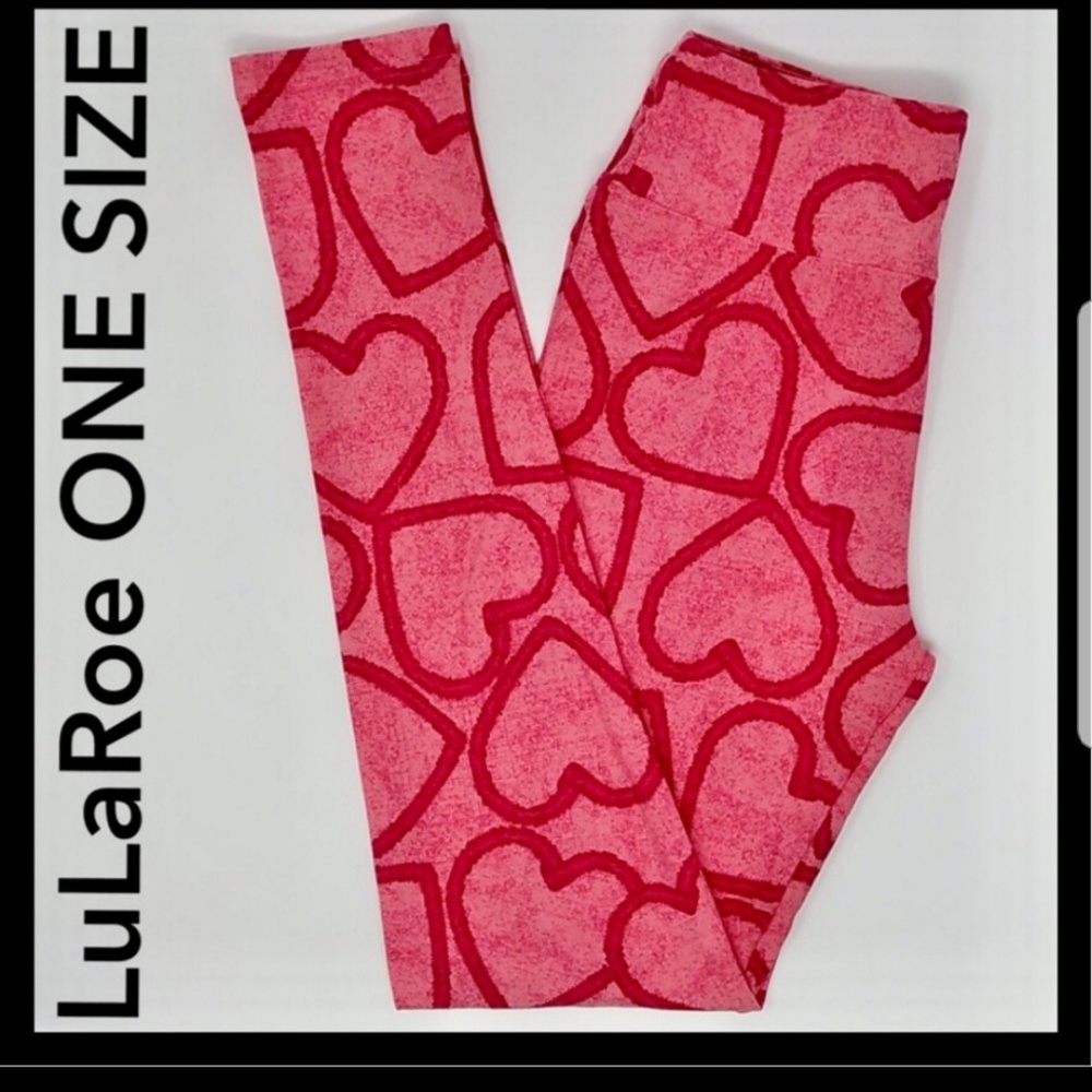 🎀2 FOR $40🎀NWT, LULAROE VALENTINE'S LEGGINGS, OS